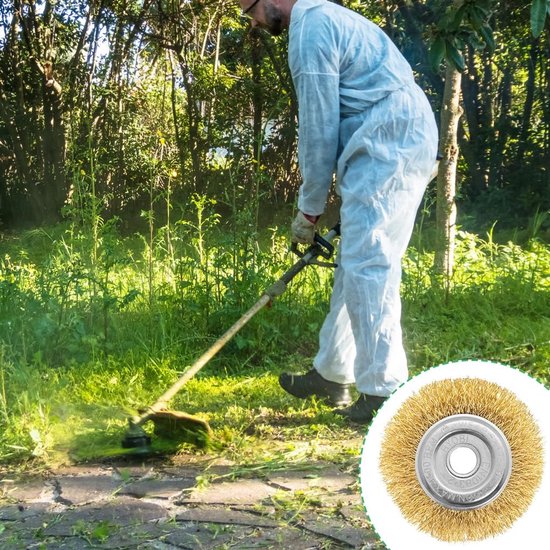 TTGoods - Set van 4 universele onkruidborstels voor bosmaaier - Compatibel met draadborstels - Accessoires voor het verwijderen van onkruid en mos — afbeelding 4