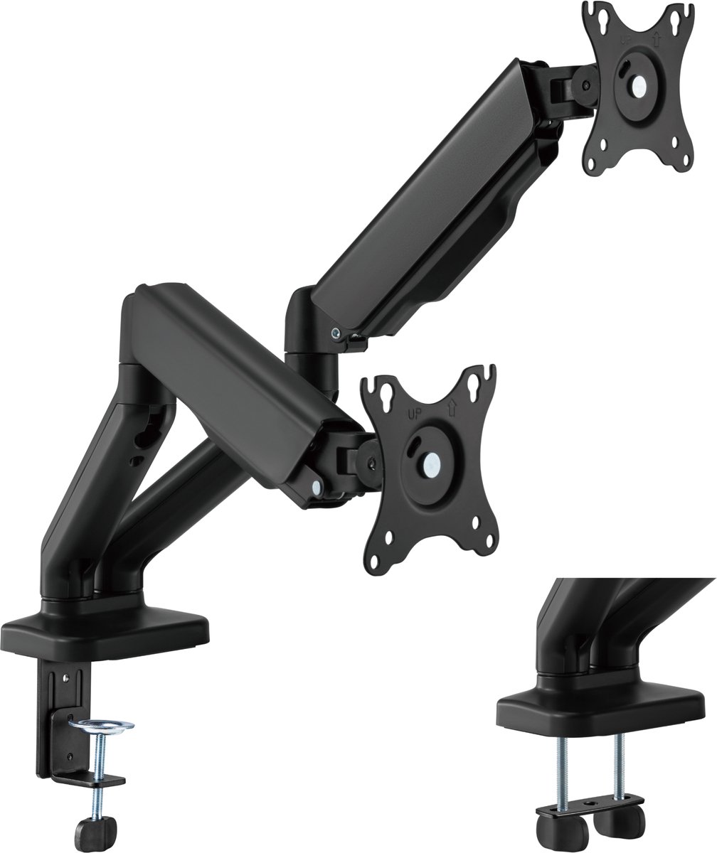 Allteq Dubbele Monitorarm 17-32 inch thumbnail 6