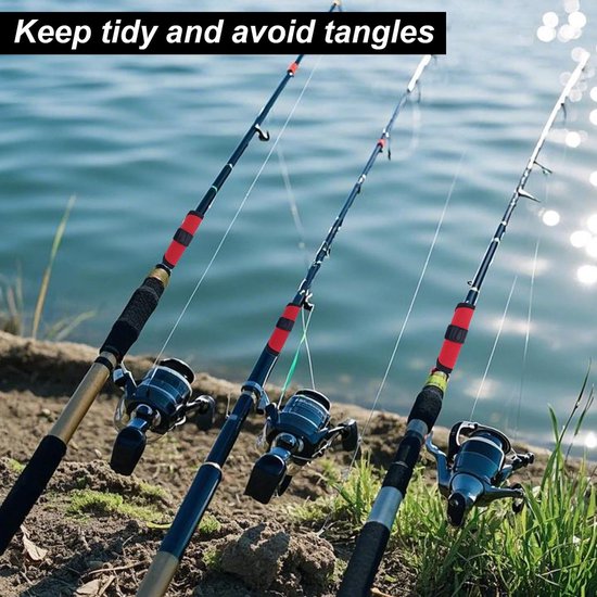 4st Lure Wrap & 30st Fishing Speed Clips - 15 cm Bait Gloves voor Hengel Lure Hook Covers - Vissers Veilig Beschermen tijdens het Vissen - Visaccessoires — afbeelding 2
