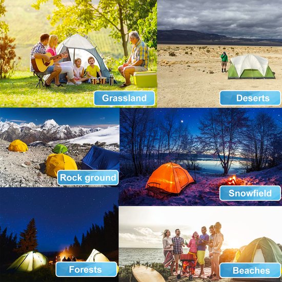 Piquets de tente YONO 30 cm - Piquets de tente Camping et Survie - Chevilles de sol en aluminium - 12 pièces