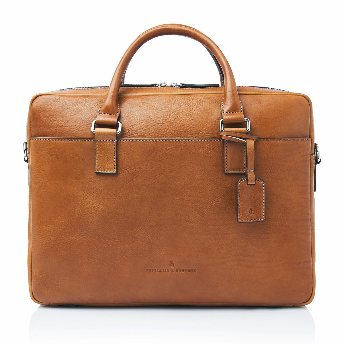 Castelijn & Beerens - Heritage Rick Laptoptas 15,6 RFID | lichtbruin -