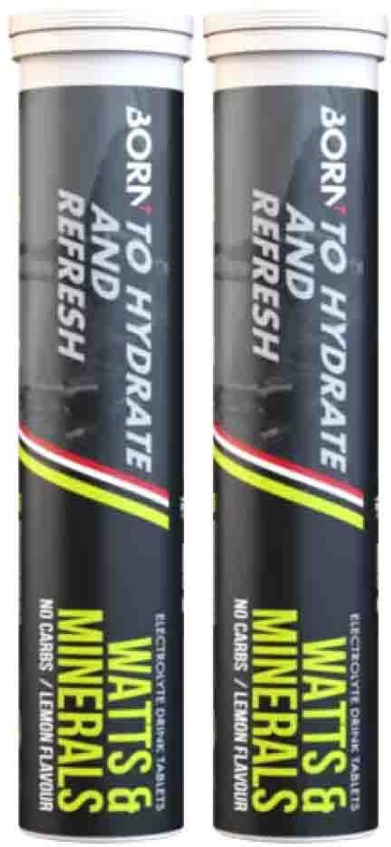 Born - Bruistablet Watts & Minerals Lemon - 2 x 80 gr - Voordeelverpakking