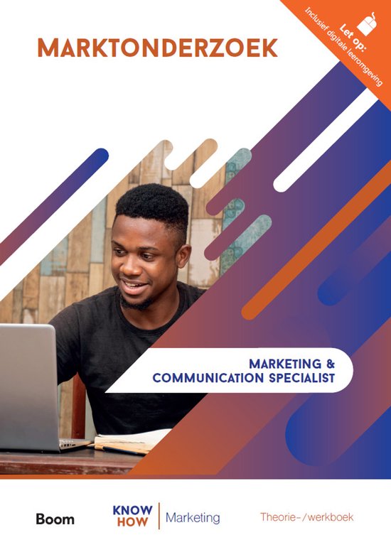 Jonge man met laptop, Knowhow Marketing & Communication Specialist.