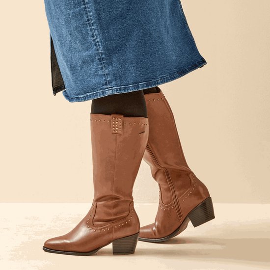 Laarzen met wijde schacht, maat 3XL - model Thelma