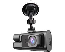 Dashcam - Automonitorcamera - 1080p dubbele lens - HD-videorecorder, groothoekweergave - naadloze loop-opname - voor rijveiligheid, parkeerveiligheid en roadtrips