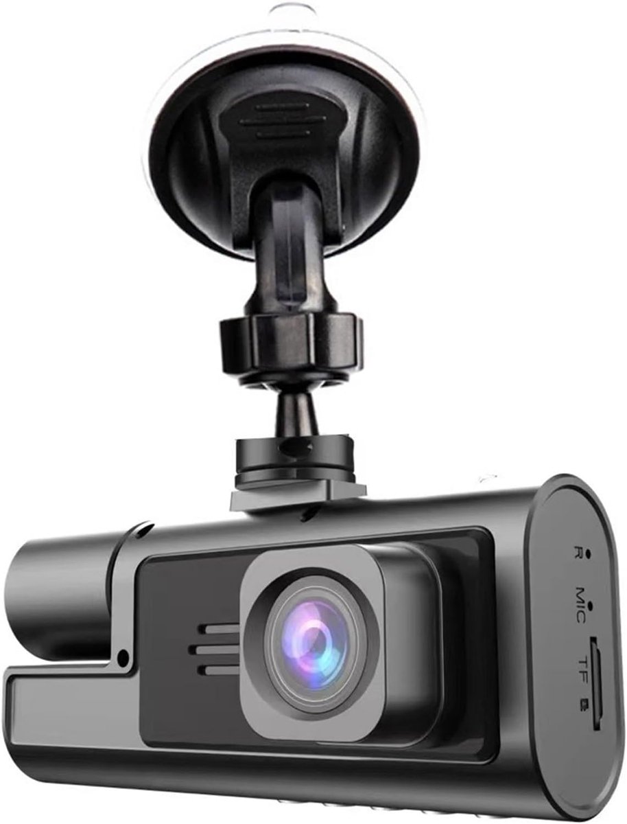 Dashcam - Automonitorcamera - 1080p dubbele lens - HD-videorecorder, groothoekweergave - naadloze loop-opname - voor rijveiligheid, parkeerveiligheid en roadtrips