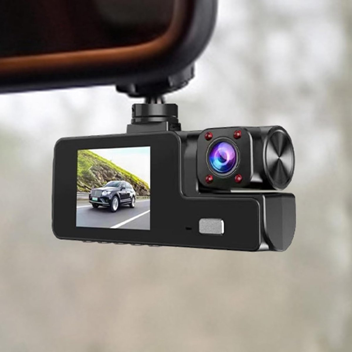 Dashcam - Automonitorcamera - 1080p dubbele lens - HD-videorecorder, groothoekweergave - naadloze loop-opname - voor rijveiligheid, parkeerveiligheid en roadtrips – foto 4
