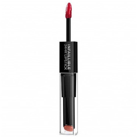 L'Oréal Paris Infaillible 24H Lipstick - Langhoudende 2-staps Lipstick met Vitamine E - 506 Red Infallible - Rood - 5.7ml