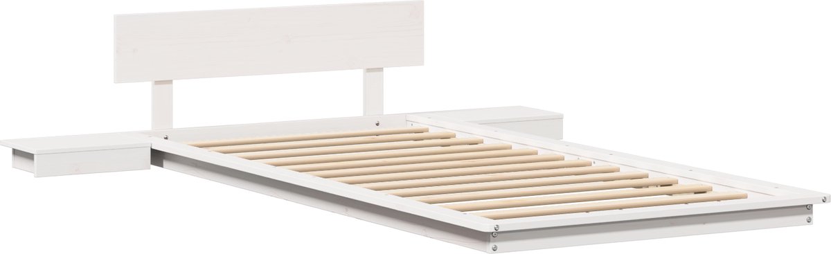 vidaXL Bedframe - Bruin - 75 - x - 190 - cm - Hout