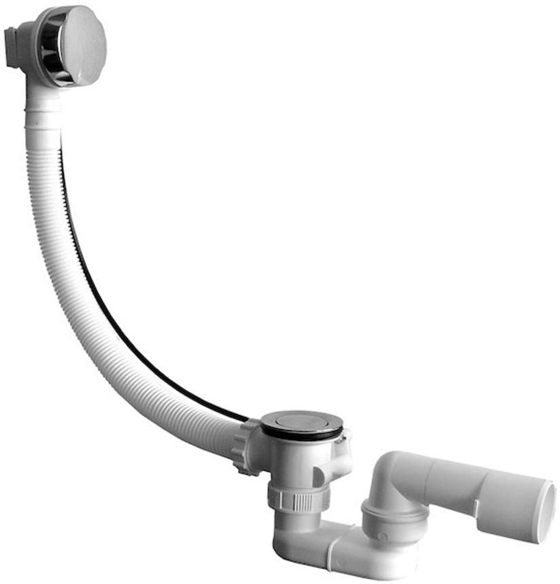 Jika Deep - Badafvoer- en overloopgarnituur 550, kabel, kunstof H2948150040001