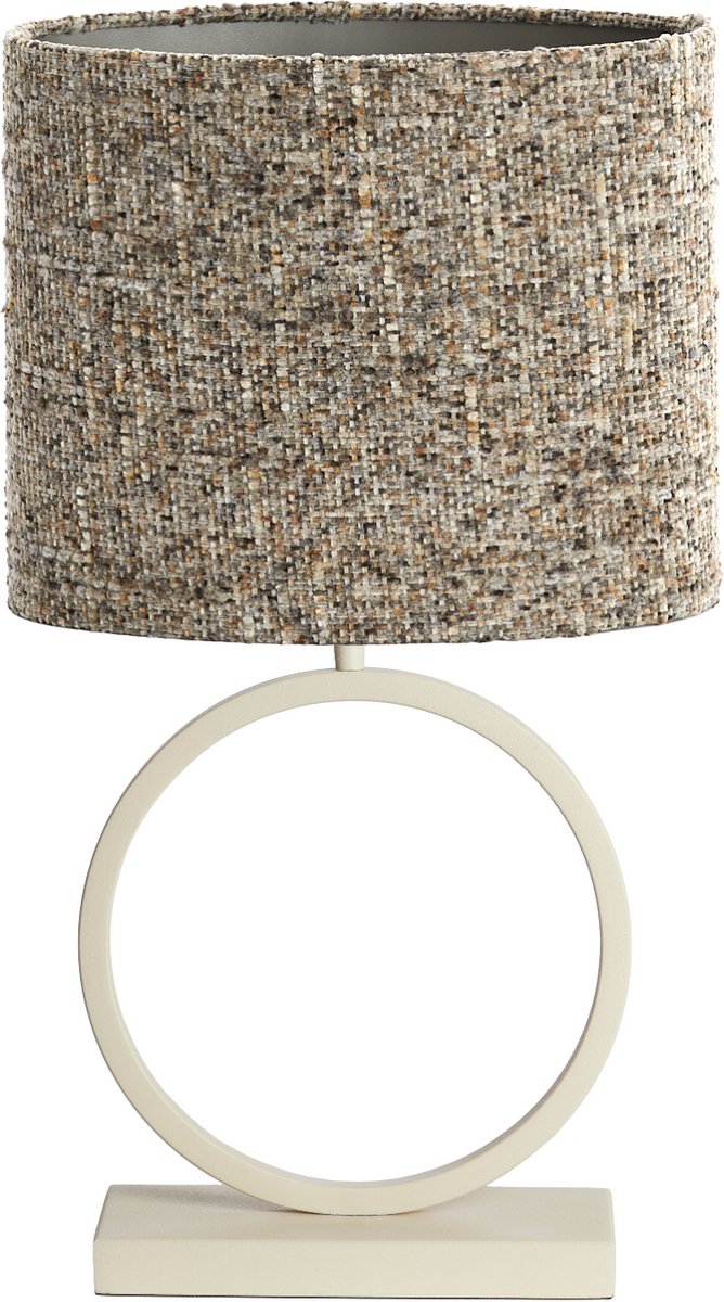 Light & Living Tafellamp Liva/Osire - Crème/Bruin - 30x15x68cm - Modern