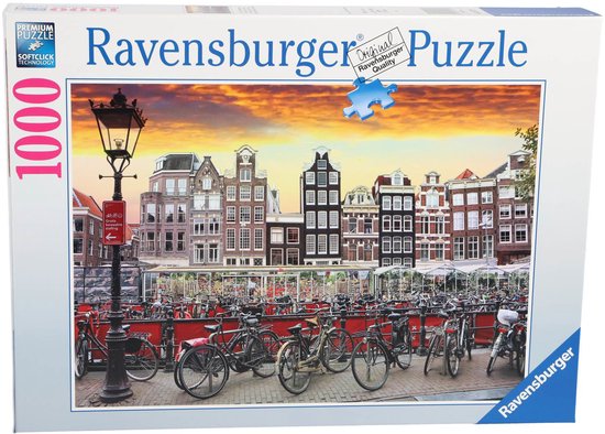 Puzzle Parking pour vélos Amsterdam 1000 pièces