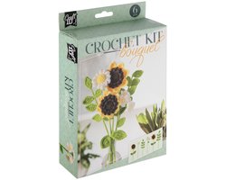 Haakset - Bloemen Boeket - Geel - 16x5,5x21Cm