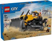 LEGO City Bulldozer jaune, véhicule de chantier - 60466