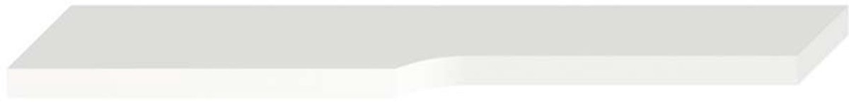 Jika Mio - Plank, 64cm x15cm x3 cm, wit H4342311715001
