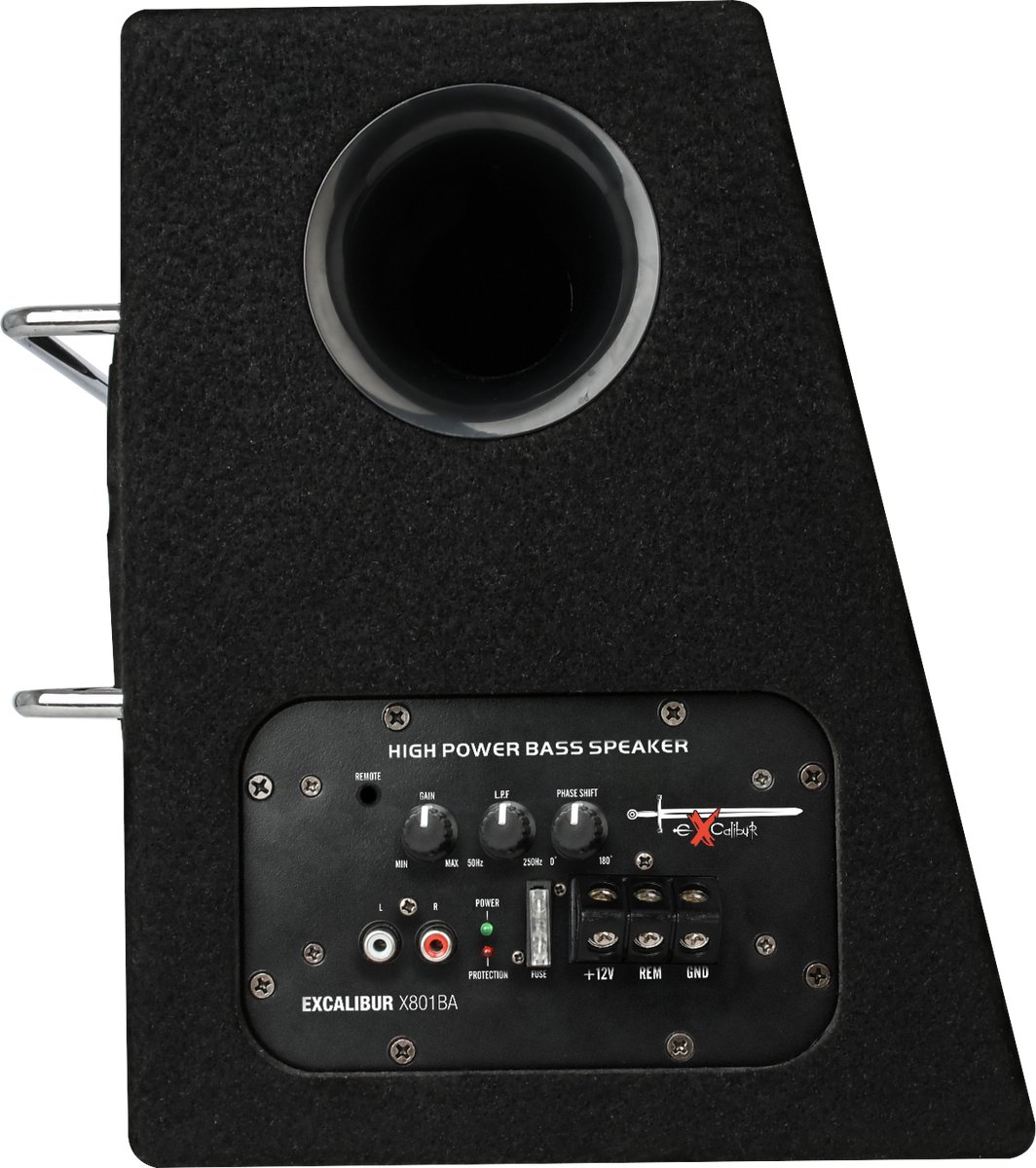 Excalibur X801BA - Subwoofer Auto met Versterker - 8 Inch Auto Subwoofer - Actieve Subwoofer Kist - 1100 Watt – foto 3