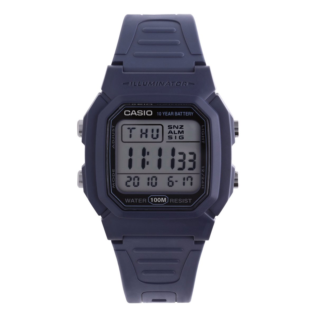 Casio Casio Collection W-800H-2AVES Horloge - Kunststof - Blauw - Ø 36 mm