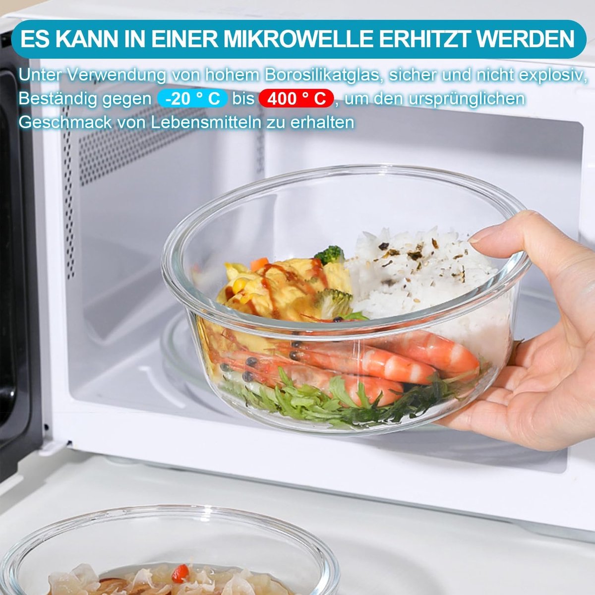 15 stuks glazen voedselopslagcontainers met 15 verbeterde kliksluitdeksels, maaltijdbereidingscontainers set - luchtdichte lunchcontainers, magnetron, oven, vriezer en vaatwasmachinebestendig