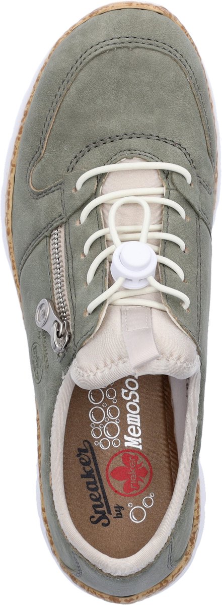 Rieker Women Slippers Blue Sneakers, Slippers, Comfort, MemoSoft N42G0-52 Green
