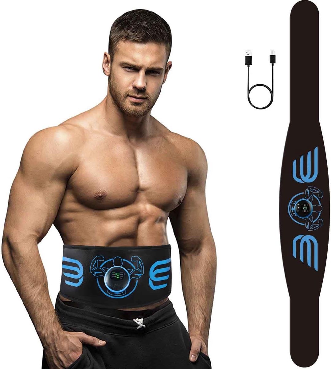 MKSS® Buikspiertrainers Elektrisch - Hometrainer Afvallen - Fitness - Zwart