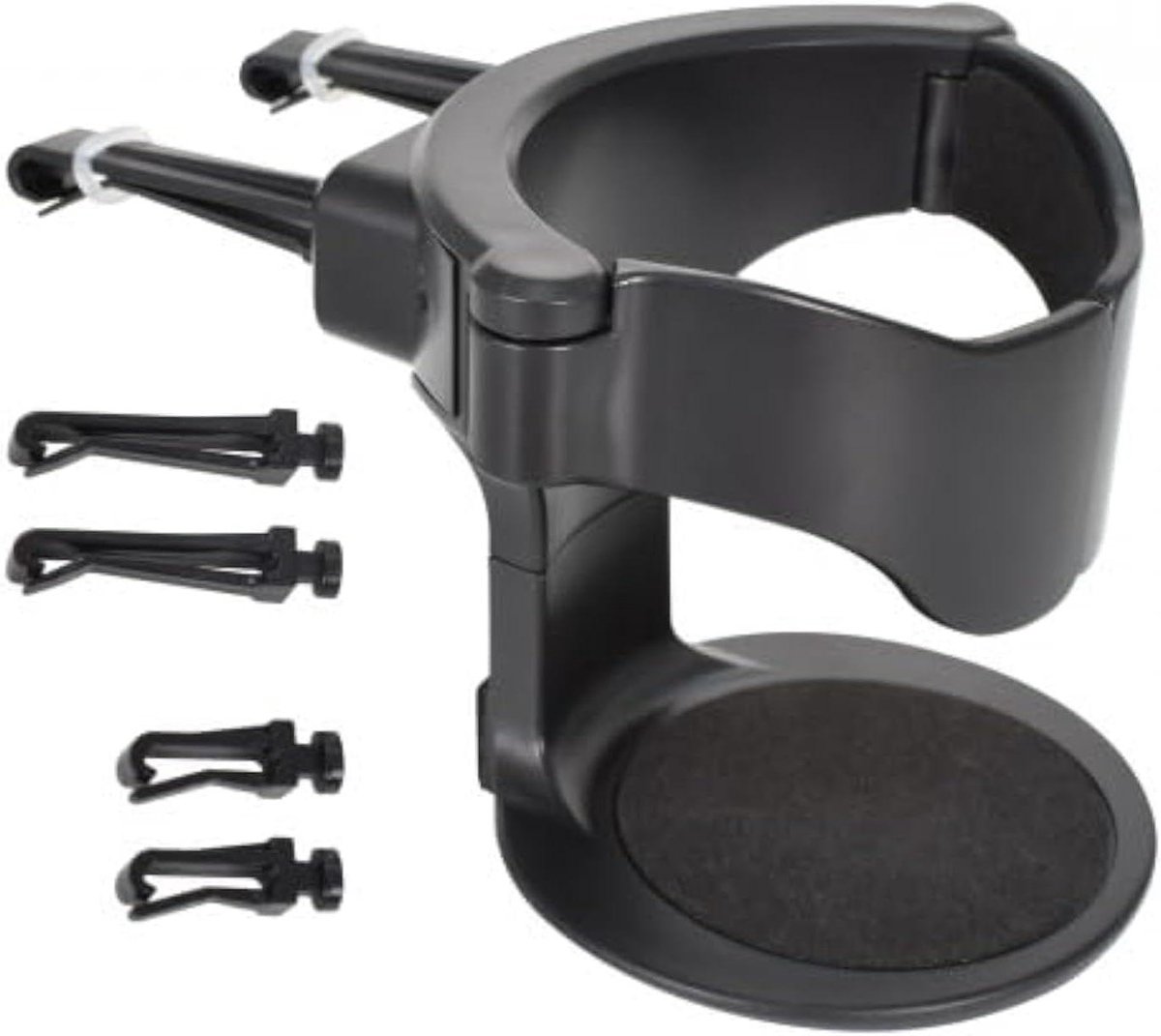 Air Vent Bekerhouder voor Auto - Universele Bekerhouder met Ventilatie Clips - Geschikt voor Drankbeker, Thermoskan en Koffiebeker - Zwart - Handig accessoire voor in de auto