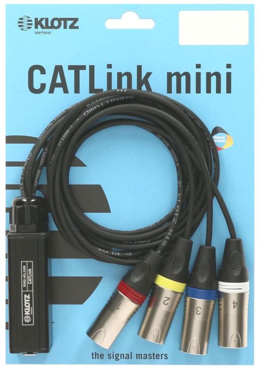Klotz CLDMX-MINI40 CATLink 4-channel DMX-adapter etherCON - XLR 5p male