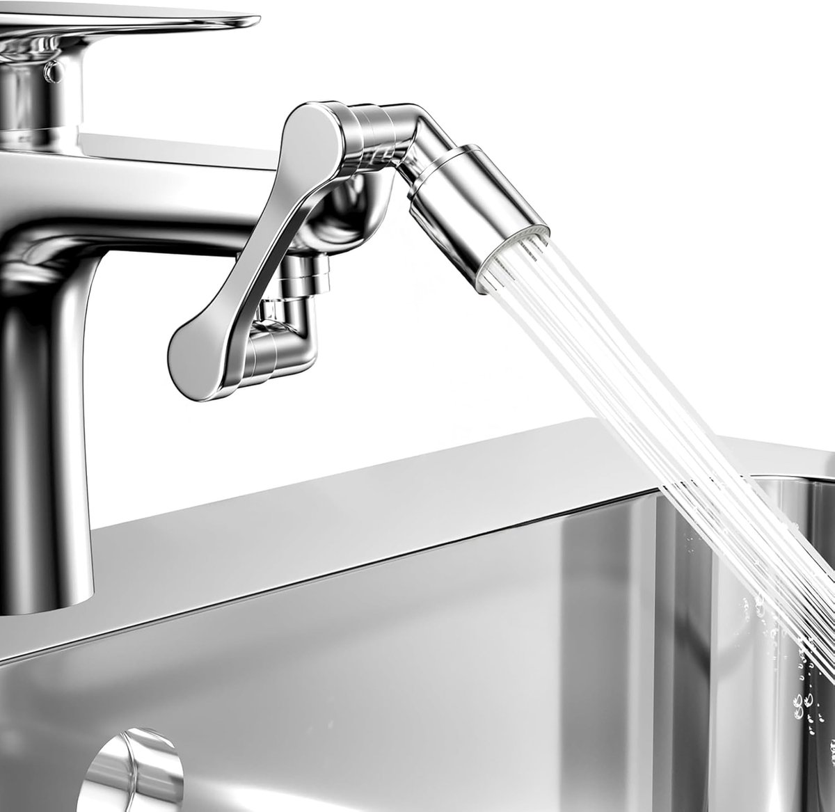Ibenzoa® Universele draaibare waterkraan met dubbele rotatie voor keuken en badkamer
