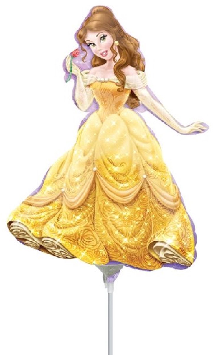 AMSCAN - Disney - Kleine folie ballon - Princess Belle - 33Cm - Leeg