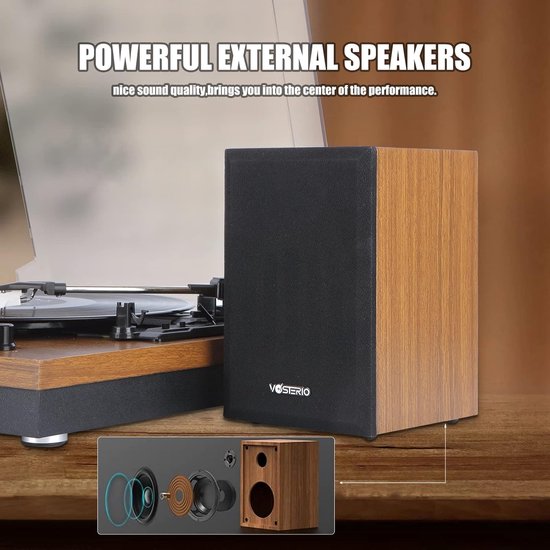 Platenspeler Vinyl Verticale Bluetooth Speler Speaker Spelers Riem Gedreven Draaitafel met Ingebouwde Stereo Speaker