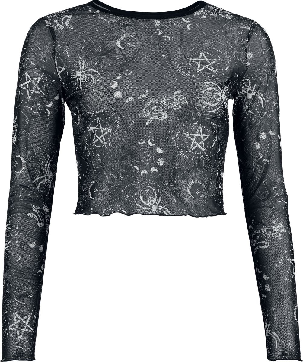 Jawbreaker Tarot Deck Long Sleeve Mesh Dames Shirt met lange mouwen - L