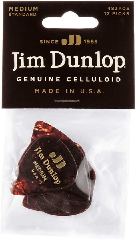 Shell Plectuim Dunlop Genuine Plektrum medium Shell 483, 12er-Set - Plectrum set | bol