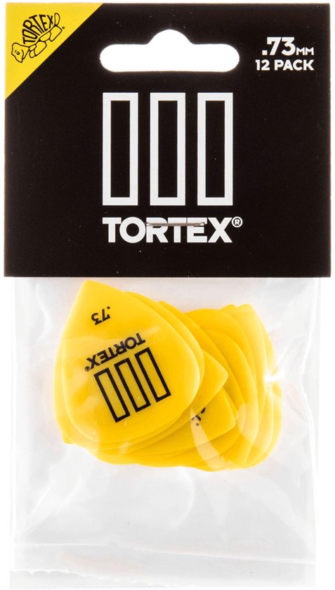 Dunlop 462P73 Tortex III Plectrum 0.73mm 12-Pack - Plectra, zakje met 12 stuks