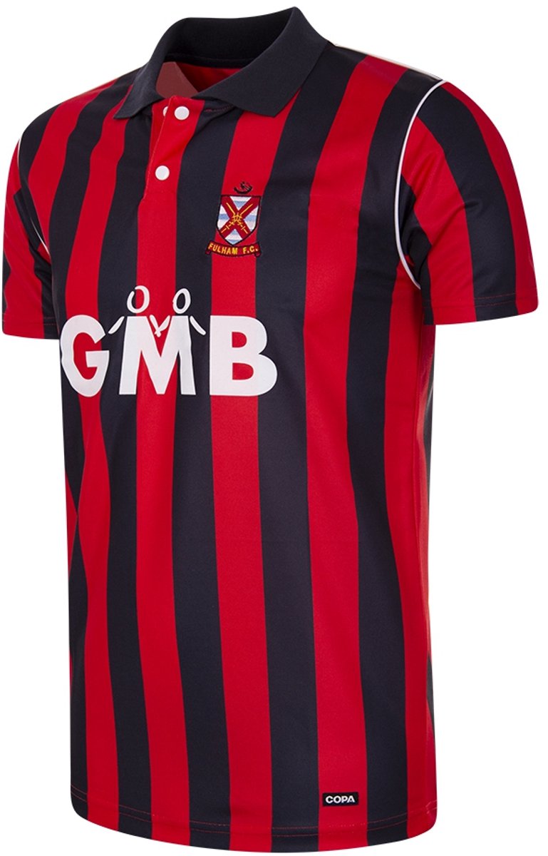 COPA - Fulham FC 1993/94 Retro Voetbalshirt - Heren - Rood - Zwart - XXL