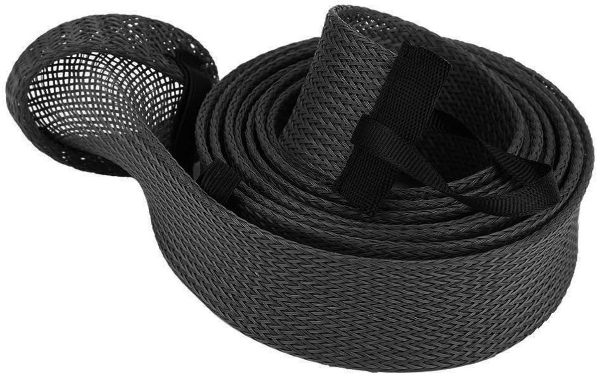 Allecto Plus - Uitbreidbare Hengelhoes - 15 meter - Zwart - Casting Hengel Beschermhoes - Mouw - Pole Protector