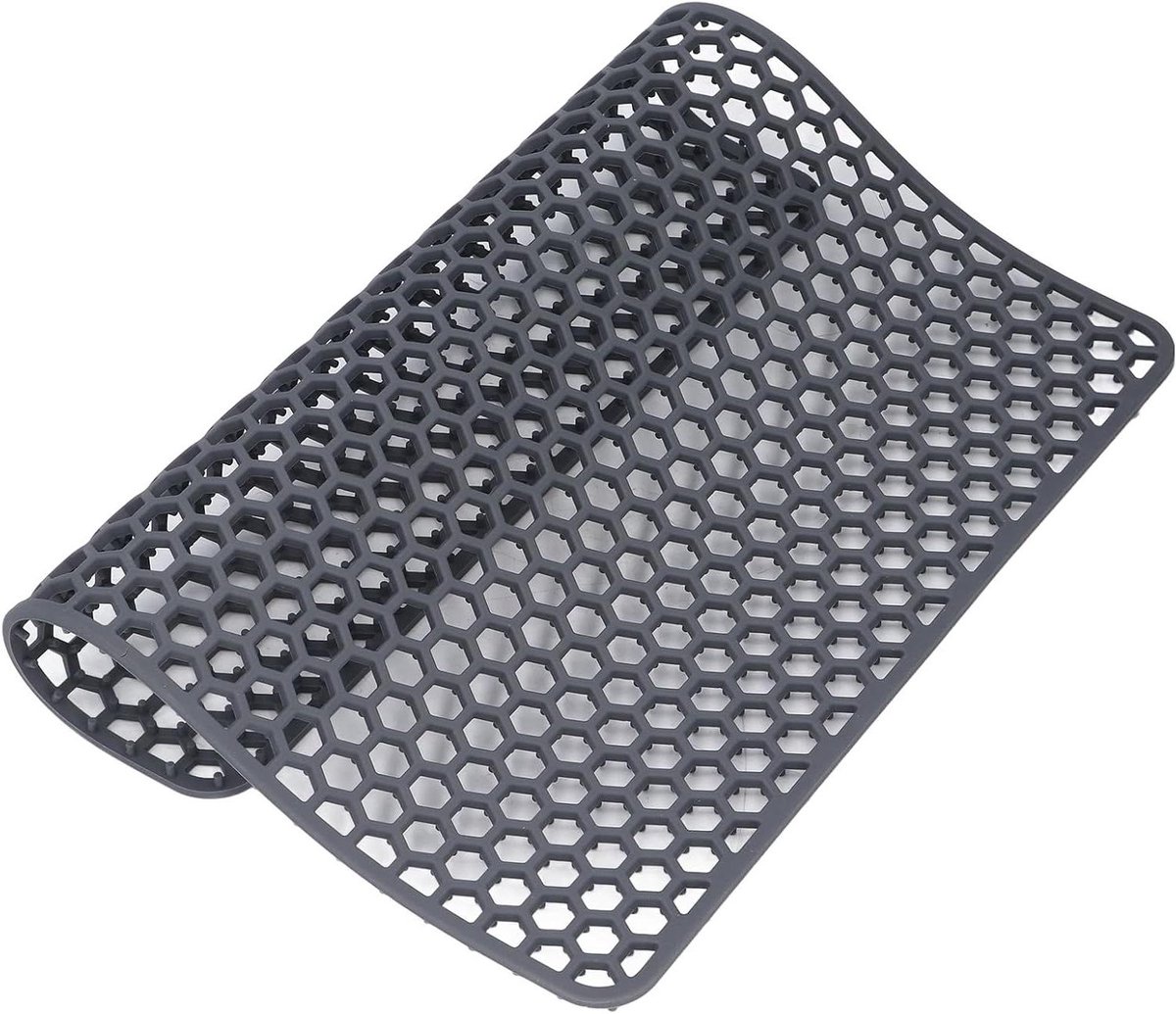 Goedkoopste Allecto Plus - Siliconen Mat met Rasterontwerp voor Aanrecht - Antislip Sink Protector voor Snel Aftappen en Schotel Drogen