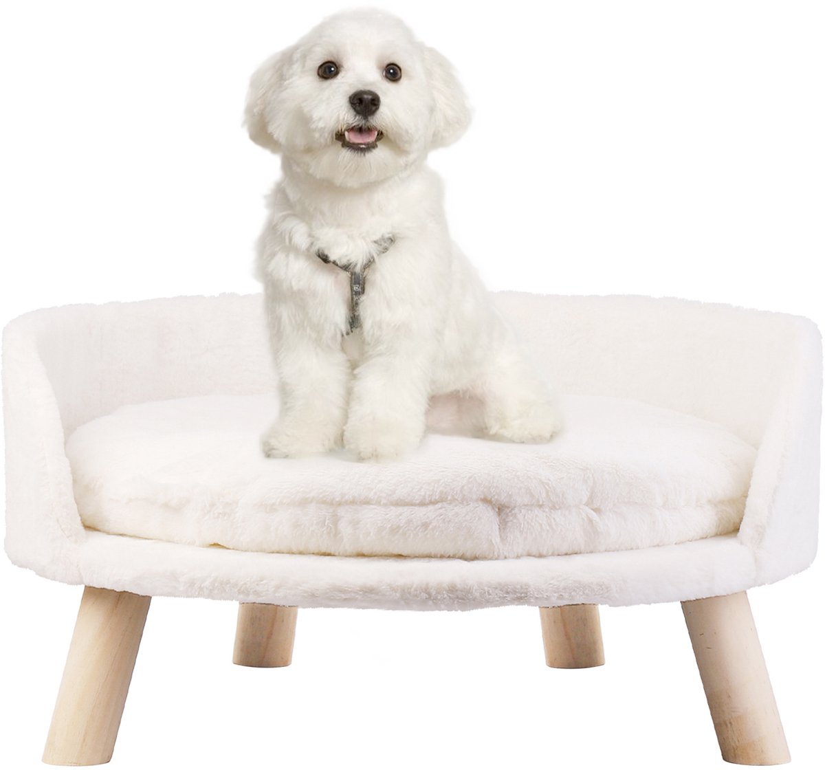 BingoPaw verhoogde fluffy kattensofa op poten