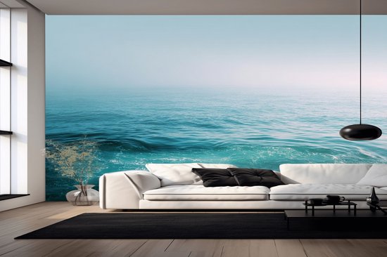 Peel & stick Fotobehang - Calm Ocean Horizon Dreamscape - 250x250 centimeter