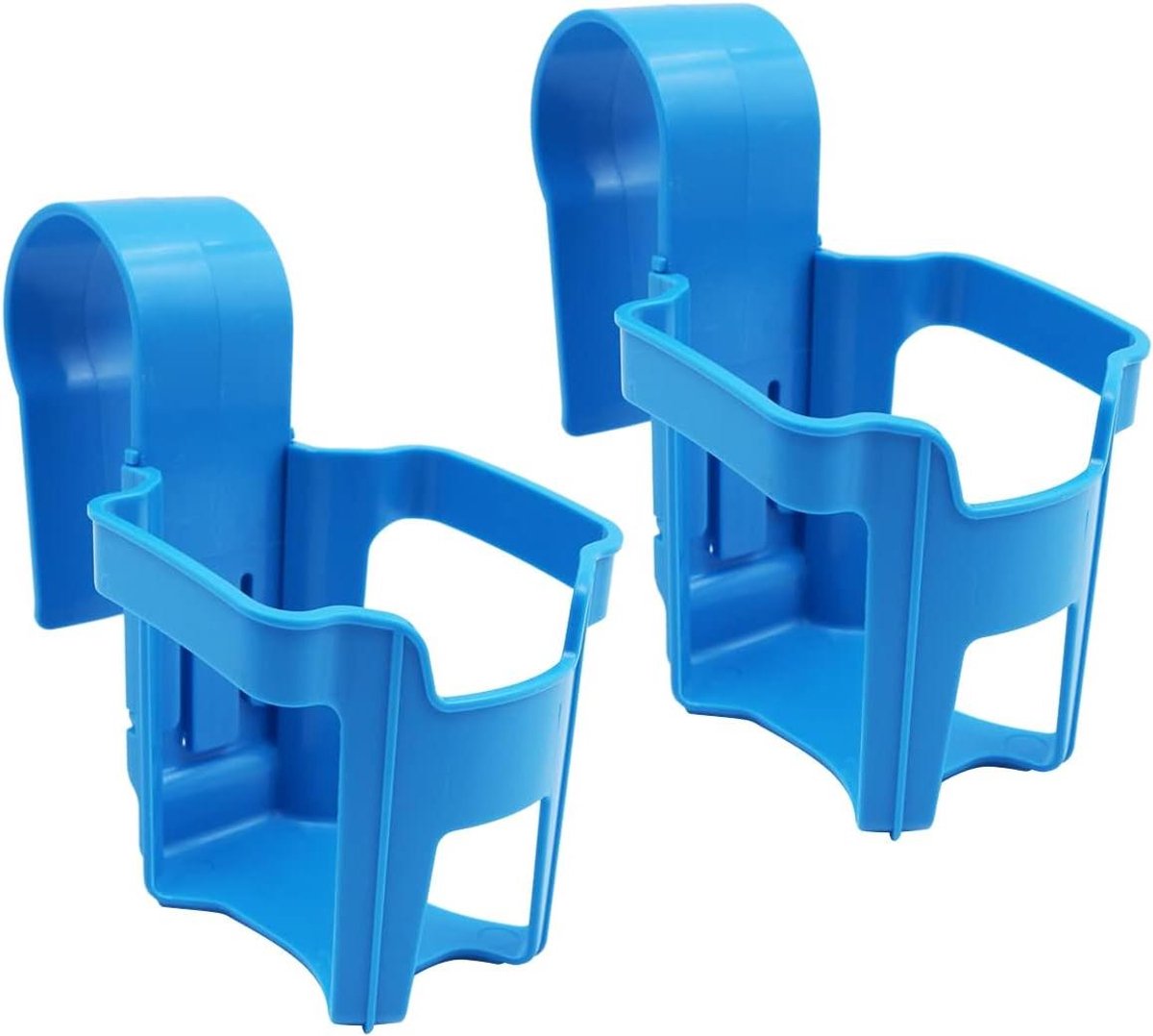 Allecto Plus - Bekerhouder voor Bovengrondse zwembaden - Set van 2 - Drinkhouder voor zwembad - Geschikt voor 2 Inch Ronde Top Bar - Ideaal voor Poolside Plezier