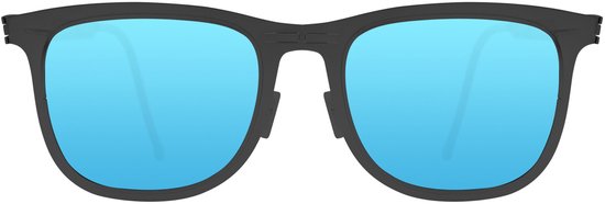 ROAV LENNOX - Opvouwbare zonnebril - Polariserend UV400 - Matte Black - Blue Mirror glazen van ROAV — afbeelding 4