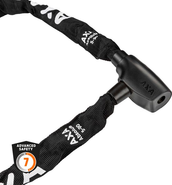 AXA Absolute 5 Kettingslot - Slot voor Fietsen - 90 cm - 5 mm - Zwart