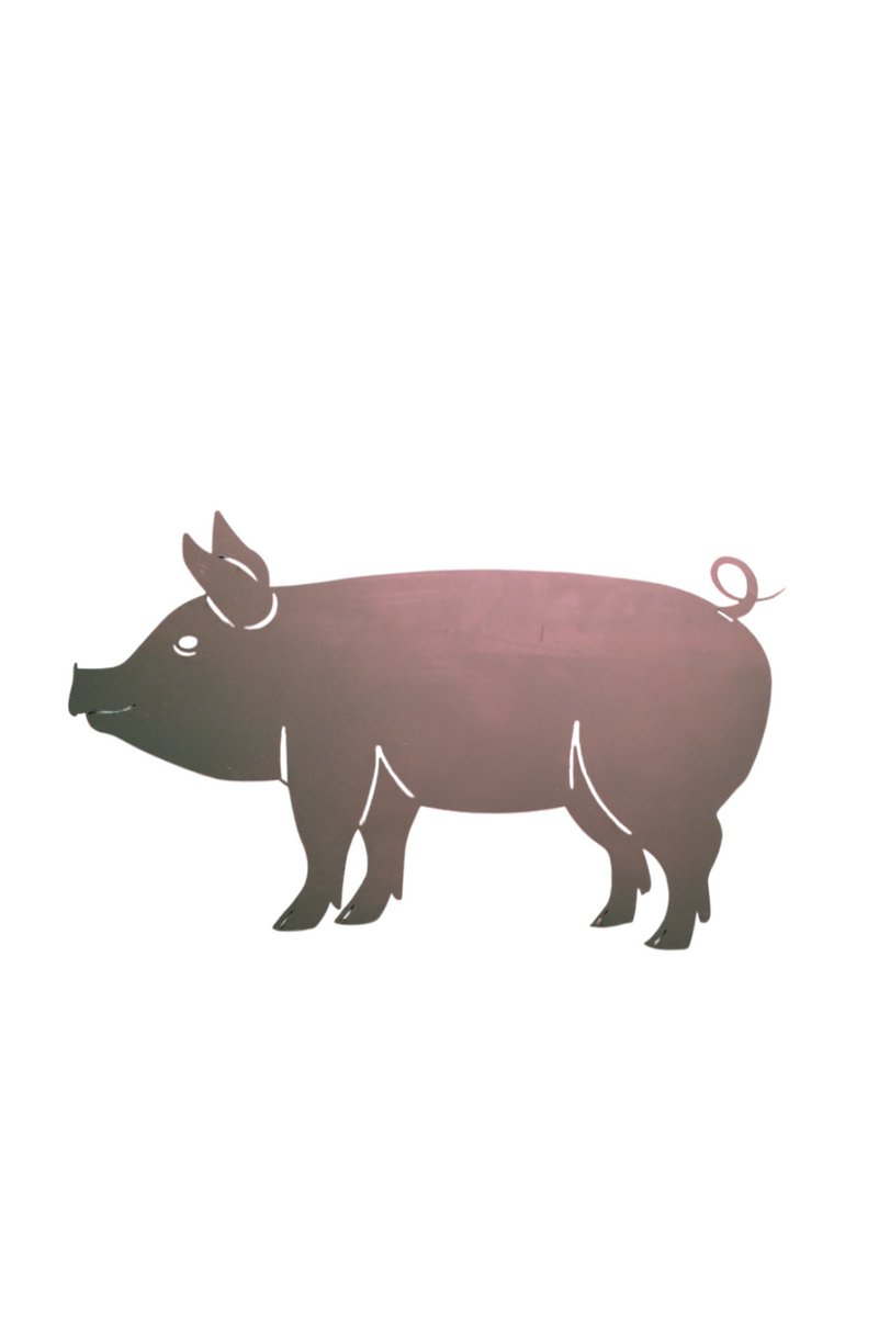 Capra Design | Varken | Roestkleurig | Cortenstaal | 2 mm | Tuindecoratie | Pig | Cochon | Porc| Decoratief | Industrieel | Garden Art