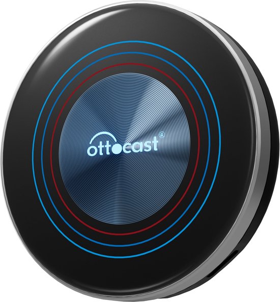 Ottocast Aibox i3 - Draadloze CarPlay Adapter geschikt voor BMW - 4GB/64GB - Android 13 - Plug & Play - Met Ambient Light