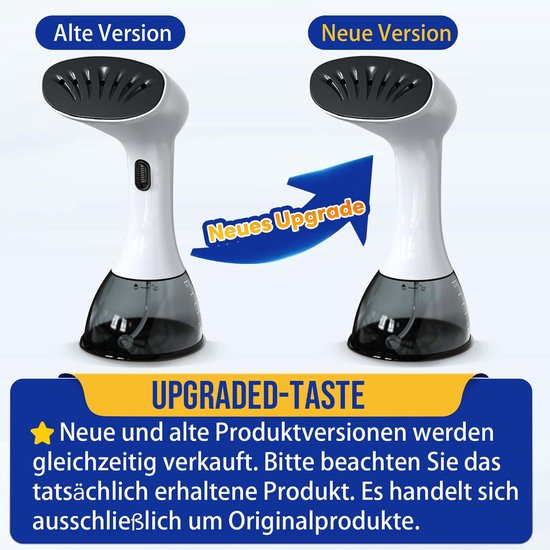 Liebssen 2-in-1 Garment Steamer & Mini Iron - 1100W Portable Travel