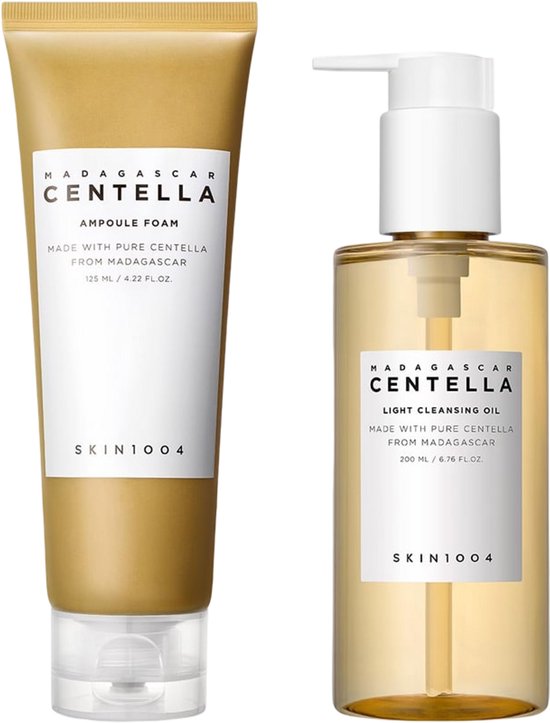 Skin1004 - Madagascar Centella - Double Cleansing Duo - Cleansing Oil - Ampoule Foam - 325ml