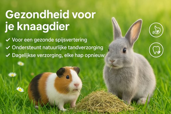 Weidehooi konijn – Hooi – Weidehooi – Knaagdierenvoer – Hamstervoer – Cavia voer – Konijnenvoer – 5kg Flamingo Snack Weidehooi