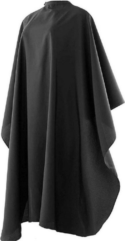 Knaak Kapmantel - 140 x 120 cm - Kappersmantel - Unisex - Kapperscape voor Mannen & Vrouwen - Zwart