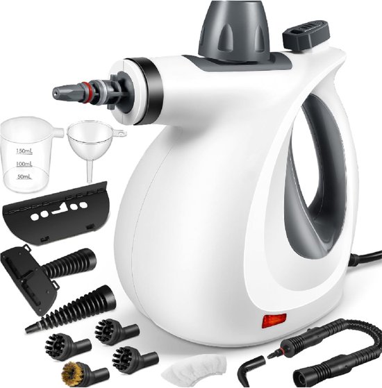 Stoomreiniger 2500 W handstoomreiniger met 6 instelbare snelheden en 8