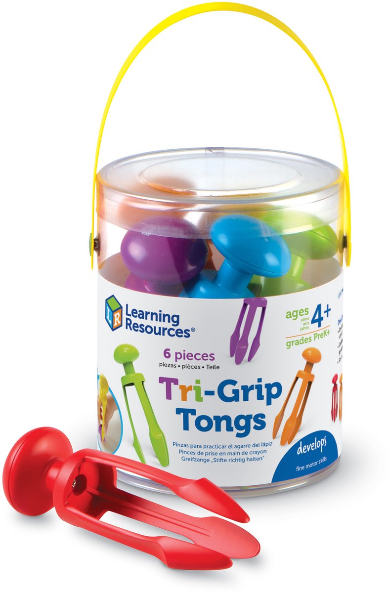 Learning Resources tri-grip tongs (set van 6) - 3+