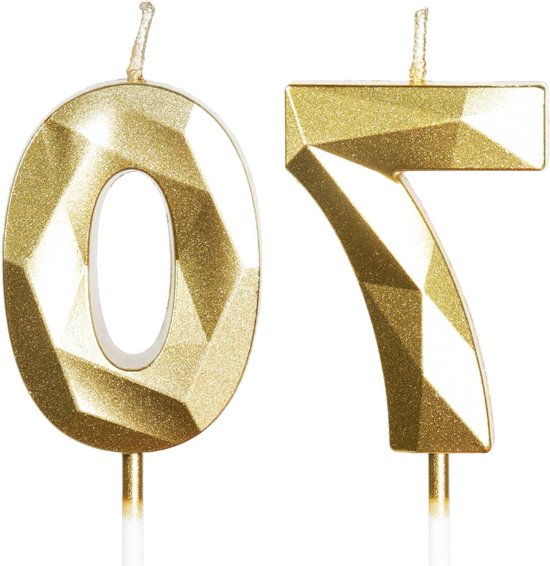 Taart Kaarsen Goud 12.5 CM - 12 stuks kopen
