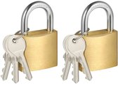 Cadenas Heavy Duty TTLUOKER®, lot de 2, étanches et antirouille, corps de 38 mm (1,5 po) de large avec 3 clés chacun, pour unités de stockage sécurisées, abris de jardin, Garages, clôtures, casiers et utilisation en Plein air.